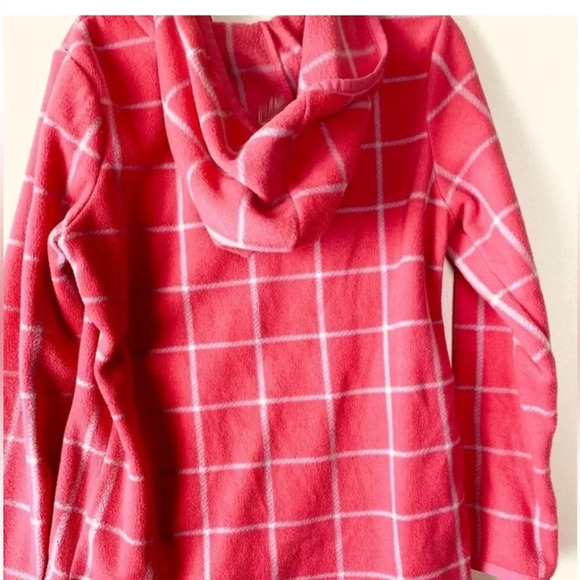 OLD NAVY EUC GIRLS FLEECE ZIP HOODIE TOP SHIRT JACKET WINTER FALL SIZE S / P 6 7 - Picture 4 of 4